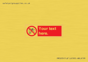 Custom Do Not Operate Sign